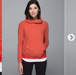 Lululemon All Good Pullover- In Heathered Alarming